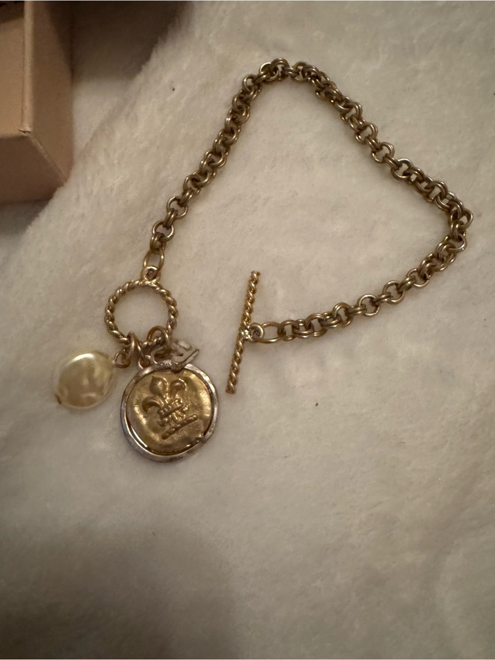 Gold Charm Toggle Bracelet - Women’s Fashion Jewelry